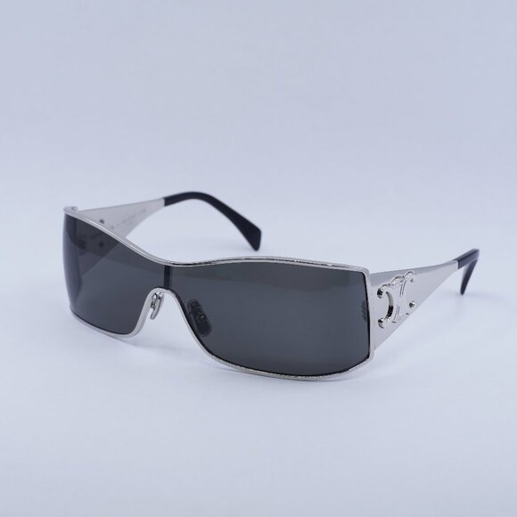 ?️ New Celine CL40283U 16A Sunglasses - Silver Frame, Grey Lenses main image 10